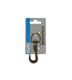 Moschettone con anello girevole - 90 mm.