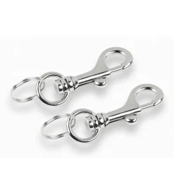 Moschettoni con anello 2 pz.