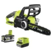 Motosega a batteria ryobi "rcs18x3050f" barra oregon 30 cm 18v, batteria 5ah inclusa