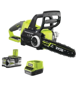 Motosega a batteria ryobi "rcs18x3050f" barra oregon 30 cm 18v, batteria 5ah inclusa