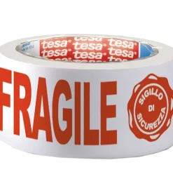 Nastro adesivo da imballo "fragile", 55 mm x 66 mt - tesa