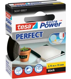 Nastro adesivo "extra power" colore nero, 2,75 mt x 19 mm - tesa