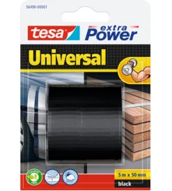 Nastro adesivo "extra power" colore nero, 5 mt x 50 mm - tesa