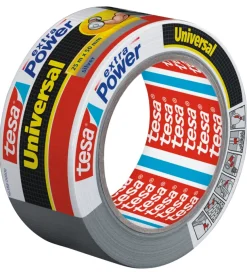 Nastro adesivo tesa "extra power" colore argento, 25 mt x 50 mm