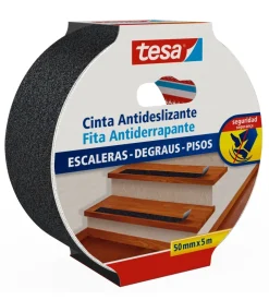 Nastro antiscivolo anti-slip nero, 50 mm x 5 mt - tesa