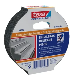 Nastro antiscivolo anti-slip nero, 25 mm x 5 mt - tesa