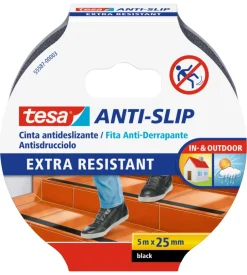 Nastro antiscivolo anti-slip nero, 25 mm x 5 mt - tesa