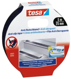 Nastro antiscivolo anti-slip nero, 25 mm x 5 mt - tesa