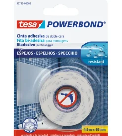 Nastro biadesivo per specchi "powerbond", 19 mm x 1,5 mt - tesa