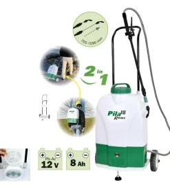 Nebulizzatore ribimex elettrico a batteria con ruote 16 litri "pila 16".
