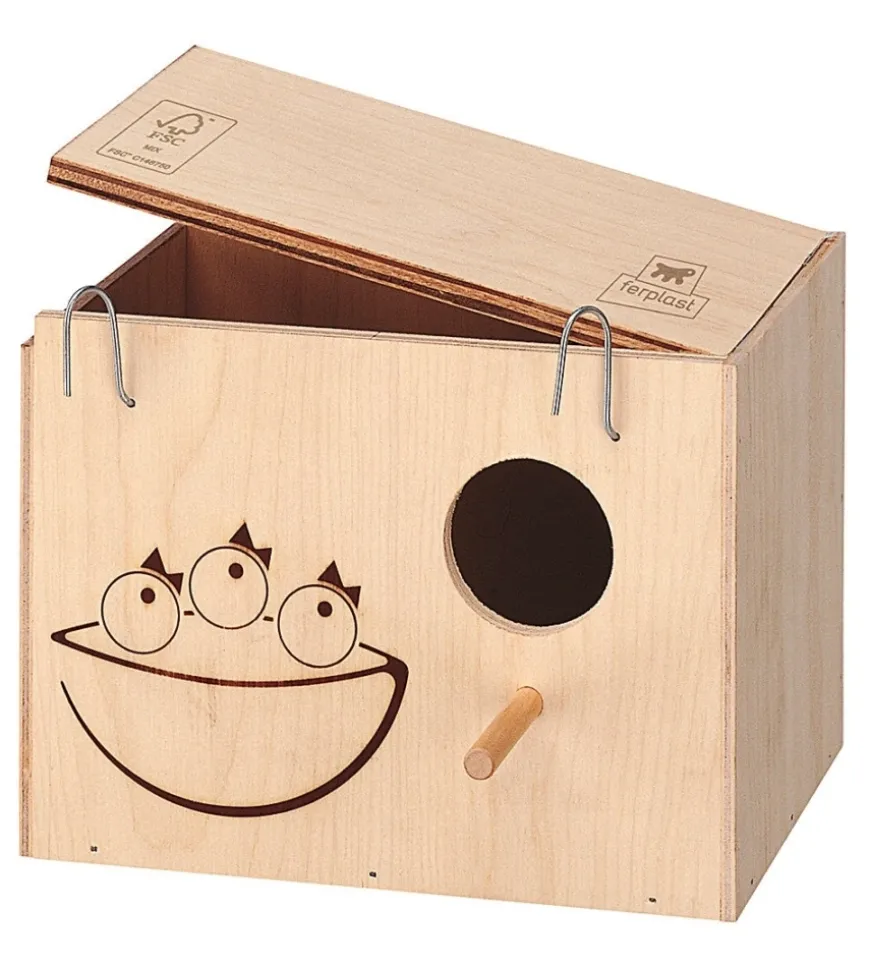 Nido per uccelli in legno ferplast "medium" 19,5x14x14 cm