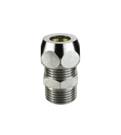 Niples doppio maschio - femmina 1/2" - 3/8" x 10 mm.