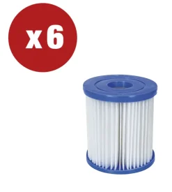 Offerta 6 pezzi filtro bestway a cartuccia ii per pompe da 2.006/3.028 lt/ora - cod. 58094