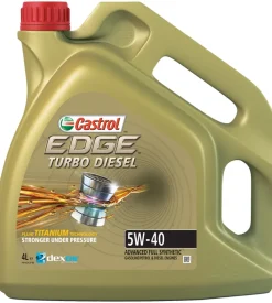 Olio motore lubrificante auto edge turbo diesel 5w40 q3 titanium 4l
