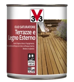 Olio protettivo saturatore  terrazze e legno esterno, incolore - 1 litro
