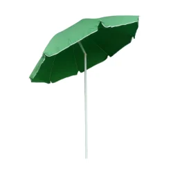 Ombrellone da spiaggia rotondo eurogarden in cotone colori assortiti 200x200 cm