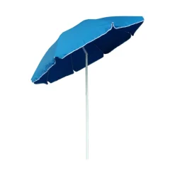 Ombrellone da spiaggia rotondo eurogarden in cotone colori assortiti 200x200 cm