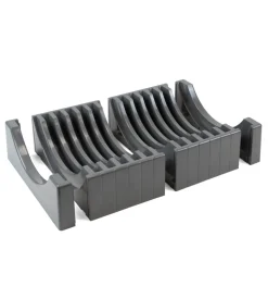 Organizer per piatti in plastica grigia, max 13 piatti