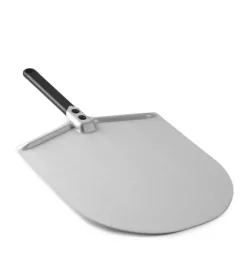 Pala per pizza gimetal "amica" con manico nero 25 cm e testa in alluminio 30 cm