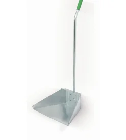 Paletta per immondizia in lamiera zincata con manico