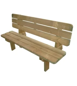 Panchina da esterno in legno di pino 180x40 cm