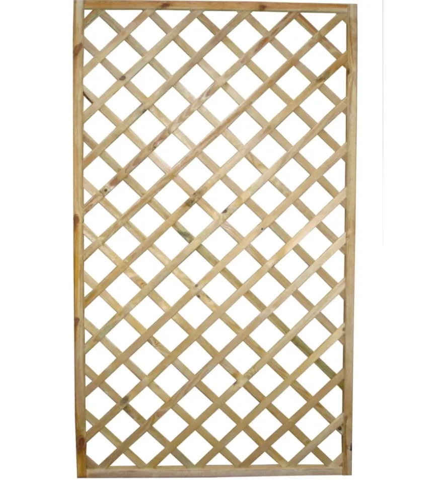 Pannello grigliato in legno di pino 100x4,4x180 cm