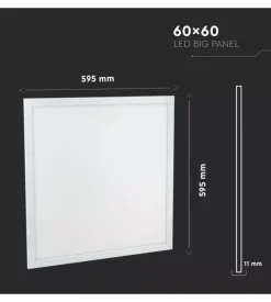 Pannello led 60x60 cm 6400k, 40w