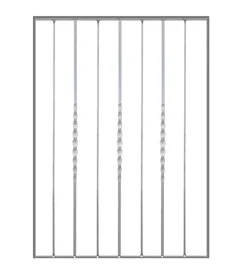 Pannello ornamentale per recinzione modulare in ferro zincato - 850xh1012 mm