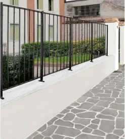 Pannello ornamentale per recinzione modulare in ferro zincato - 850xh1012 mm