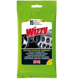 Panni umidificati per pulizia plastica e cruscotto auto satinato arexons "wizzy" 15 pz