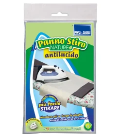 Panno antilucido per stirare piu' facilmente.