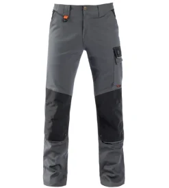 Pantalone da lavoro kapriol "tenere pro" colore grigio/nero, tg xl