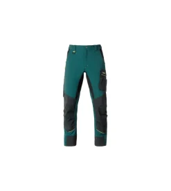 Pantaloni da lavoro carpenter petrolio/nero, tg s - kapriol