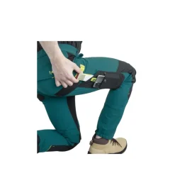 Pantaloni da lavoro carpenter petrolio/nero, tg s - kapriol