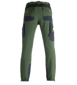 Pantaloni da lavoro dynamic giardiniere verde/nero, tg s - kapriol