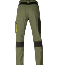 Pantaloni da lavoro kavir verde/nero, tg s - kapriol