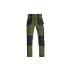 Pantaloni da lavoro slick verde/nero, tg l - kapriol
