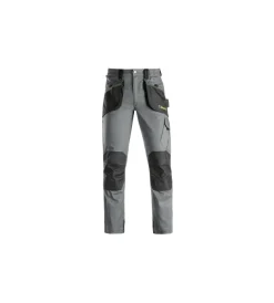 Pantaloni da lavoro slick grigio/nero, tg m - kapriol