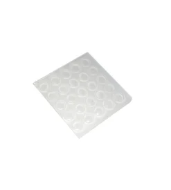 Paracolpi adesivi tondi trasparenti ø 7 mm. - spessore 1,5 mm. - 25 pz.