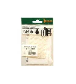 Paracolpi adesivi tondi trasparenti ø 13 mm. - spessore 4,0 mm. - 20 pz.