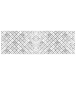 Paraschizzi adesivo da cucina fantasia "pewter tiles", 190x60 cm