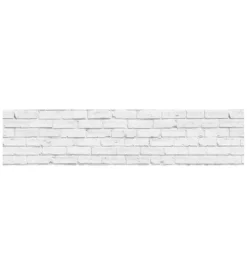 Paraschizzi adesivo da cucina fantasia "mattoni bianchi", 300x60 cm