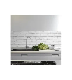 Paraschizzi xl "white bricks" in pvc, 180x45 cm