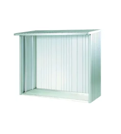 Parete posteriore della legnaia woodstock 230 argento metallizzato - biohort. 35022