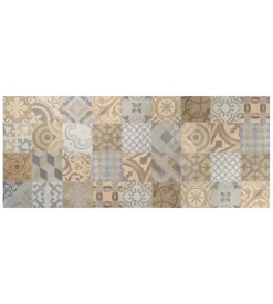 Passatoia in vinile "runner" fantasia "cementine arancioni", 120x50 cm