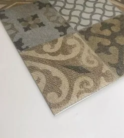 Passatoia in vinile "runner" fantasia "cementine arancioni", 120x50 cm