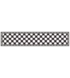 Passatoia in vinile "runner" fantasia "marble chees", 240x60 cm