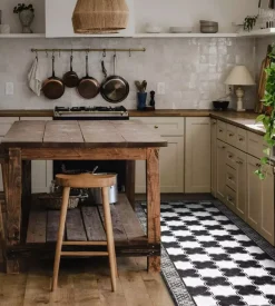 Passatoia in vinile "runner" fantasia "marble chees", 240x60 cm