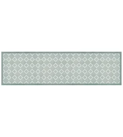 Passatoia in vinile "runner" fantasia "old style green", 180x50 cm