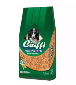 Pasta precotta per cani gheda "ciuffi" adulto di tutte le taglie con ortaggi 7,5 kg